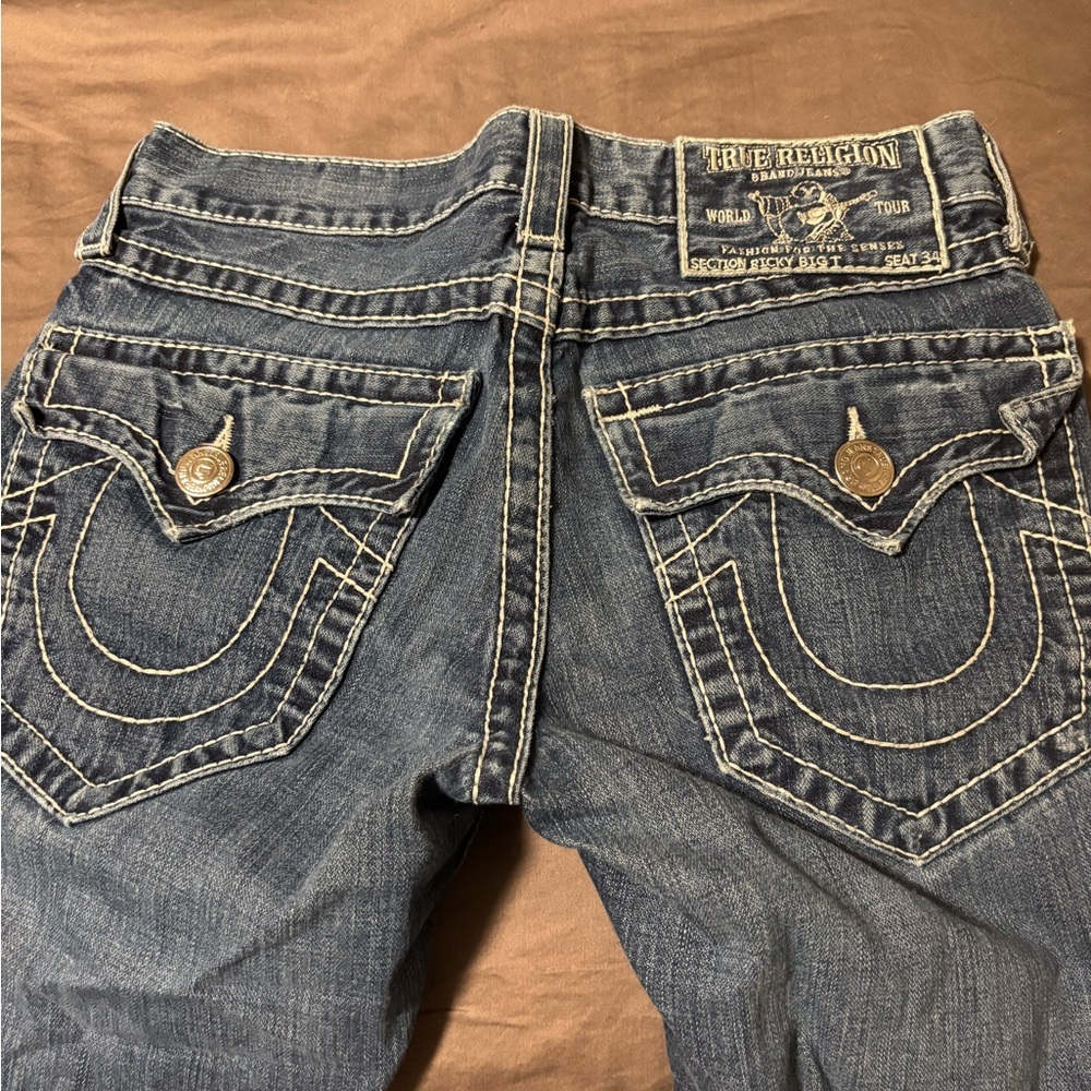 True Religion Women's Dark Blue Boot Cut Jeans